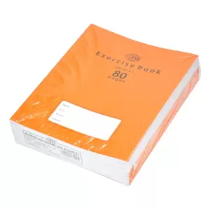 FIS Exercise Books Plain, 80 Pages, Pack of 12 Pieces, 16.5 x 21 cm Size - FSEBP80N