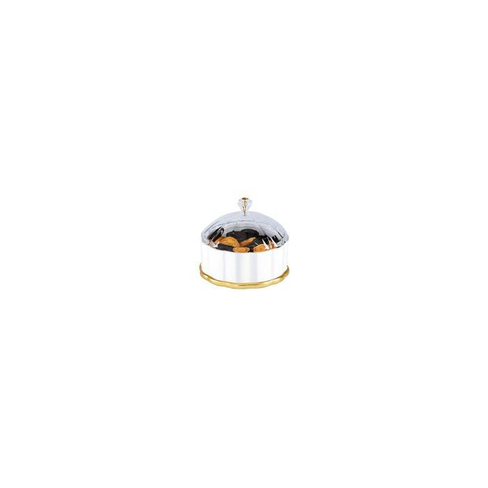 Royalford RF9520 18Cm Candy Storage Box With Lid - Portable Candy Sweet Jar Covered Sugar Bowl Small Decorative Cookie | Transparent Body | Ideal For Chocolates, Candy, Cookies & More