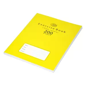 FIS Exercise Books Square with Left Margin, 200 Pages, 6 Pieces, 16.5x 21cm Size - FSEBSQ10200N