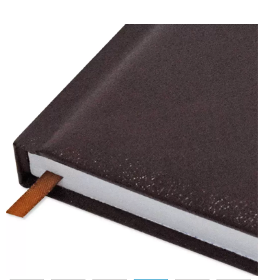 Fis 2024 A5 Diary,Vinyl, English 1 Side Padded Chocolate -FSDI18E24CH