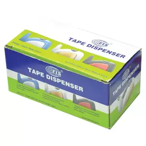 FIS 2 Colors Tape Dispenser Black/Red Color, Holds up to 19 mm width, 25 mm core tape - FSDRAU08BK