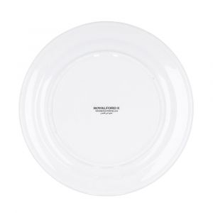Royalford Magnesia Flat Plate - Porcelain - White - 8 INCH