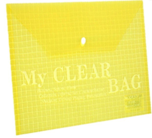 My Clear Bag  A4 Assorted Color - Pack of 12
