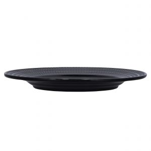 Royalford 10 Inch Biza Flate Plate - Melamine - Black