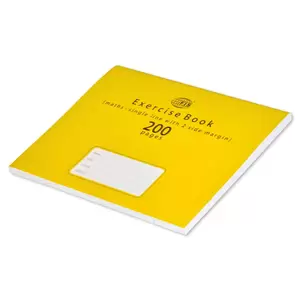 FIS® EXERCISE BOOK 200 PAGES, 2 LINE MARGIN, MATHS BOOK, Size 16.5 x 21 cm, Pack of 6