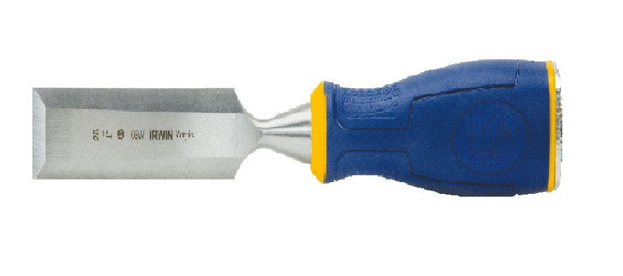 IRWIN 10501702 BEVEL EDGE CHISEL WITH STRIKING CAP 1/2IN
