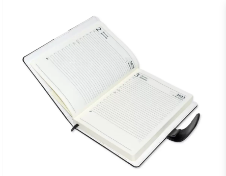 FIS 2023 Diary A5 Italian PU English with Magnetic Loop, Blue - FSDI85E23BL