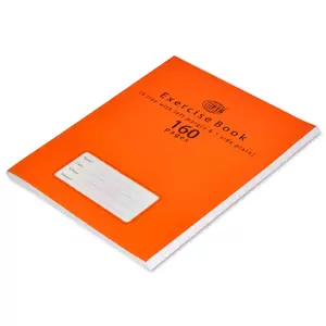 FIS Exercise Book, Pack of 12, Size:16.5 X 21 cm, 160 Pages, 4 Line, 1 Side Plain - FSEB4LP160N