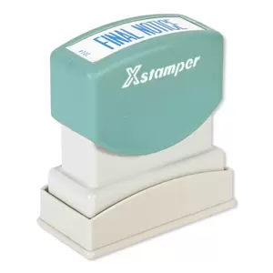 Artline X-Stamper "FINAL NOTICE" for Office Business Supplies, Ink Blue - ARXTCXB1014