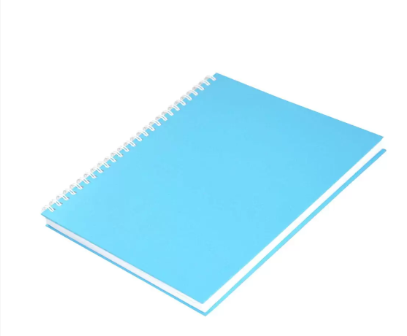 FIS Pack of 5 Spiral Hard Cover Notebook 9X7 Inches (22.86 X 20.32 CM) Single Line,With Border,100 Sheets-Turquois -FSNBS97NA220