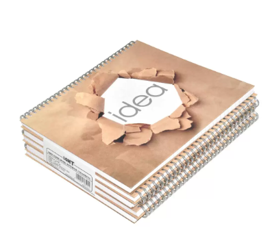 LIGHT Pack of 5 Spiral Hard Cover Note Book 100 Sheets. Size 10X8 Inches (25.4 X 20.32 cm) - LINBS1081001308
