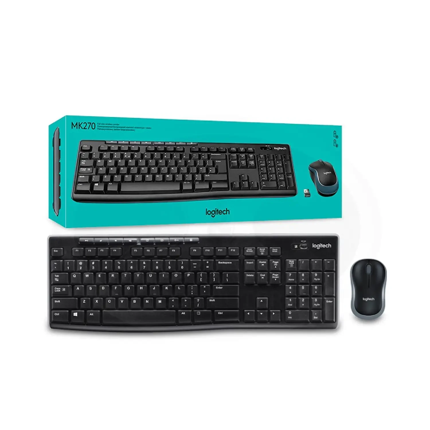 Logitech Mk270 Wireless Combo - Arabic/English Keyboard Black