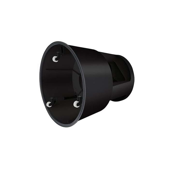 WEDO PLASTIC KICKSTOOL, BLACK, HEIGHT: LOADED 42.5 CM, UNLOADED 43 CM DIAMETER OF TOP 29 CM, OF BOTTOM SIDE: 44 CM.