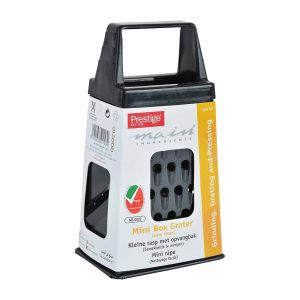 Prestige Mini Box Grater - Stainless Steel - Black