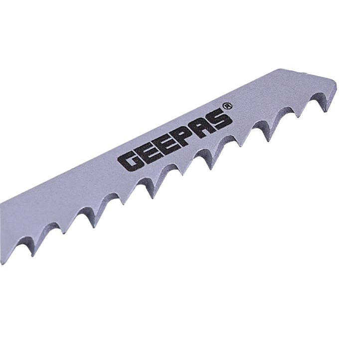 Geepas 5Pcs Jigsaw Blades - Carbon Steel Blades With Extra Wide, 4.0mm Kerfs & 75mm Long, Fast Cutting Capacity | Compatible With All Brands Jigsaw