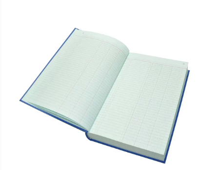FIS Cash Book, Azure Laid Ledger Paper, FS (210 x 330 mm) Size, 6 Quire - FSACCTC6Q73