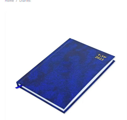 FIS Diary 2023 Arabic / English (Friday & Saturday Combined) A5, Blue - FSDI91AE23BL
