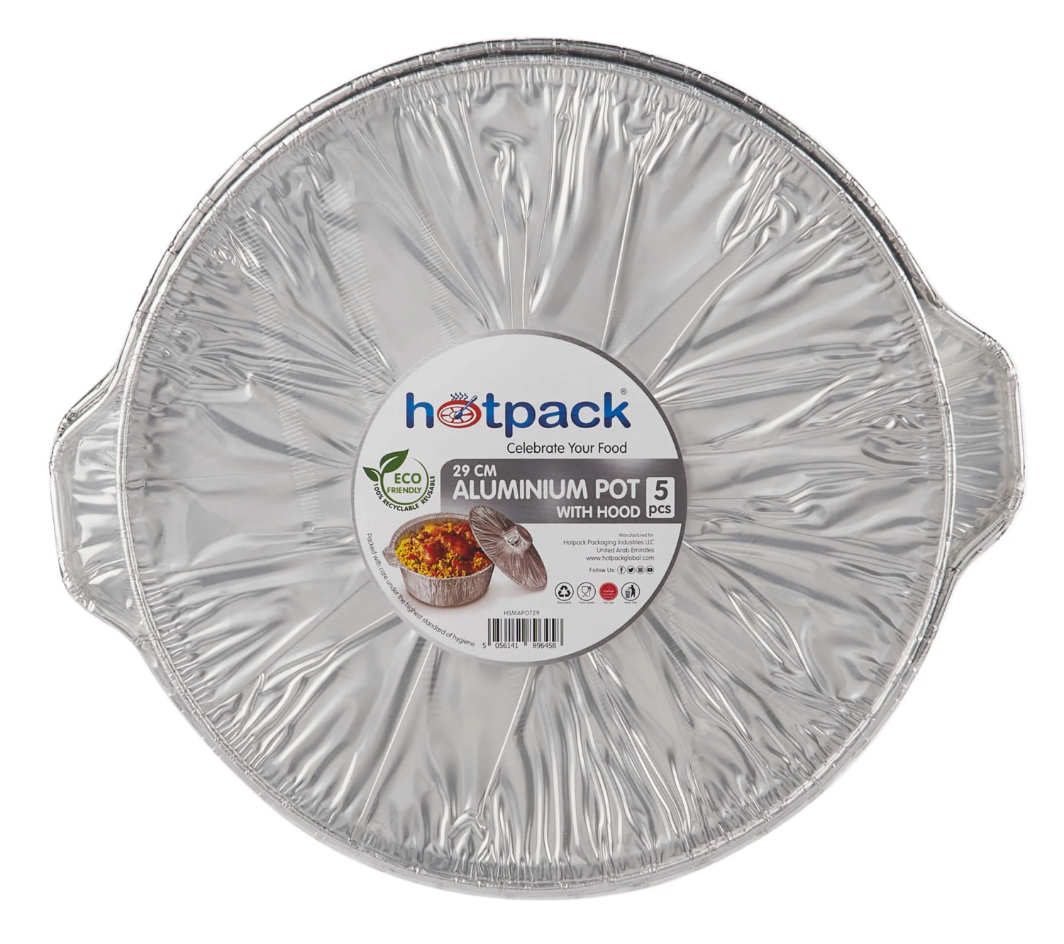 Aluminium Pot With Lid 5 pieces