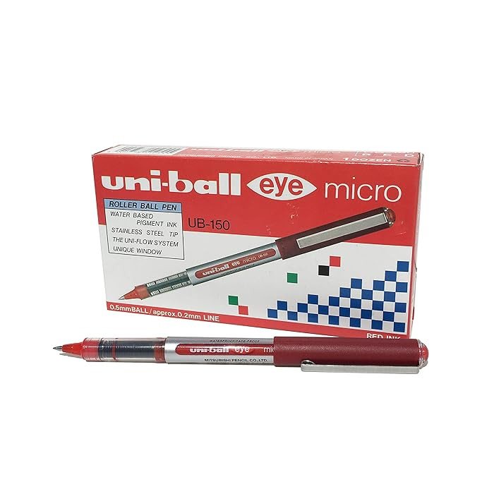 Uni-Ball UB-150 Eye Rollerball Pen Micro Red
