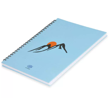 5-Piece FIS Spiral Hard Cover Notebook Single Line 9X7 Inch, 100-Sheets - FSNBS971902
