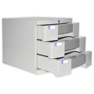 FIS File Cabinet (Plastic) With key, 3 Drawers - FSOTUS-27K