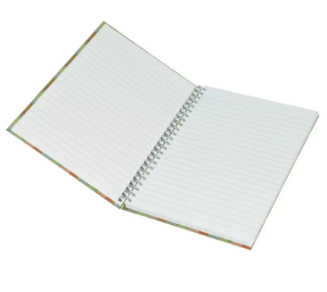 5-Piece Light Spiral Hard Cover Notebook, Single Ruled, (100 Sheets), A5 Size - LINBSA51605