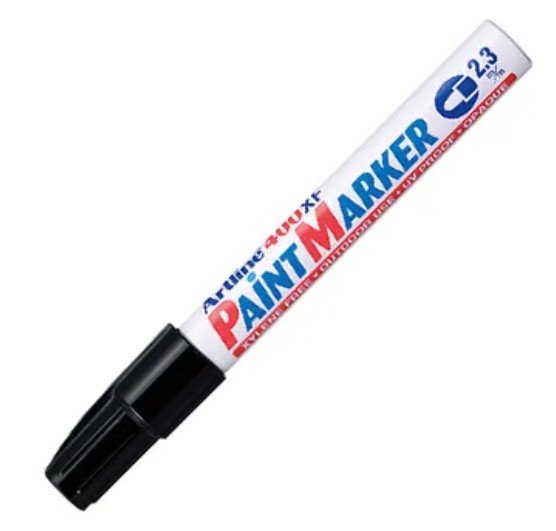 Artline Paint Marker 400FX Pack of 12, Medium 2.3mm, Black