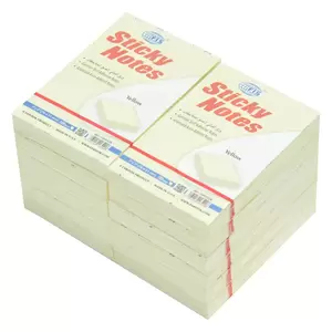 FIS Sticky Note, Colour Yellow, Size 3 x 2 Inch, 100 Sheets, Quantity per Pack 12 - FSPO32N