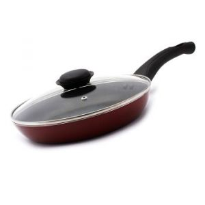 Royalford Non Stick Fry Pan - Non-Stick - Red - 24 CM