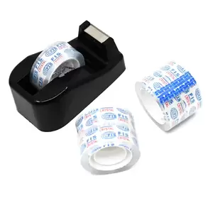 FIS Crystal Clear Tape, Size 3/4 Inches X23Y , 45 Micron, 1Roll In Bulk Dispenser+4Rolls FSTACR3/4X23Y