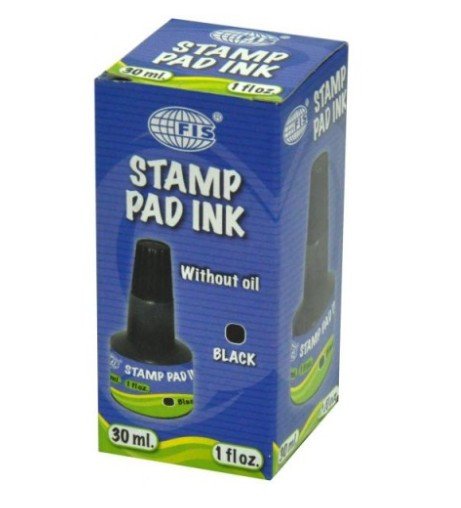 FIS Stamp Pad Inks 30 ml, Black Color - FSIK030BK