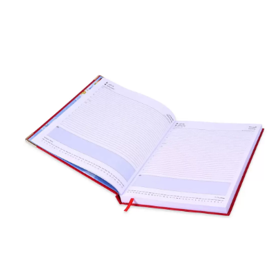 FIS A4 Diary 2024 Arabic/English (Golden Corners) Red - FSDI42AE24RE