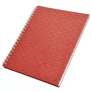 FIS Italian PU Spiral Cover University Books, 120 Sheets, 3 Subject, 8.5 x 11 Inch Size - FSUBPU3SMRD1