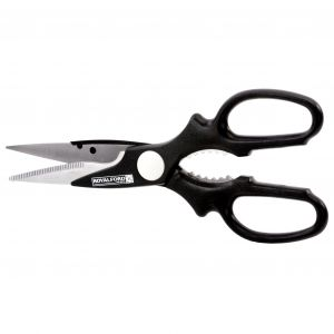 Royalford Kitchen Scissors - Stainless Steel - Black