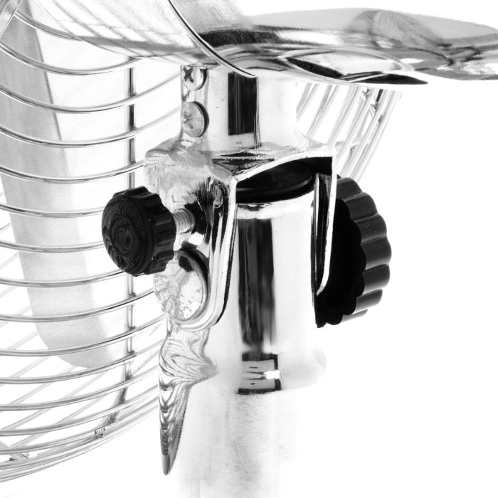 Geepas GF21115UK 12'' 35W Desk Fan | 3-Speed Options, 2 Adjustable Positions, 4 Pieces Aluminum Blades | Oscillating Desk Fan | Ideal For Home And Office Use - 2 Years Warranty