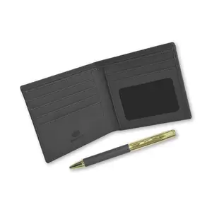 FIS Gift Set Italian PU (Wallet/Pen) Black - FSCLWPBK