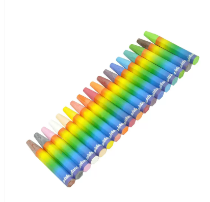 Adel Oil Pastel Hexagonal, Pack of 18 Colors with PVC Free Case - ALCR4281818100