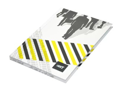 Light Hard Cover Notebook, Pack of 5 Pieces, Single Line, A5 Size, 100 Sheets - LINBA51801