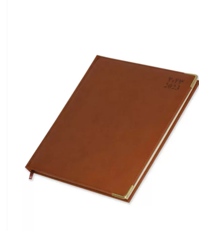 FIS Executive Diary 2023 Arabic/English/French (1-Week at a glance) Brown - FSDI35AEPN23BR