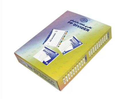 Pack of 50 Pieces 1-6 A4 PP Divider Black