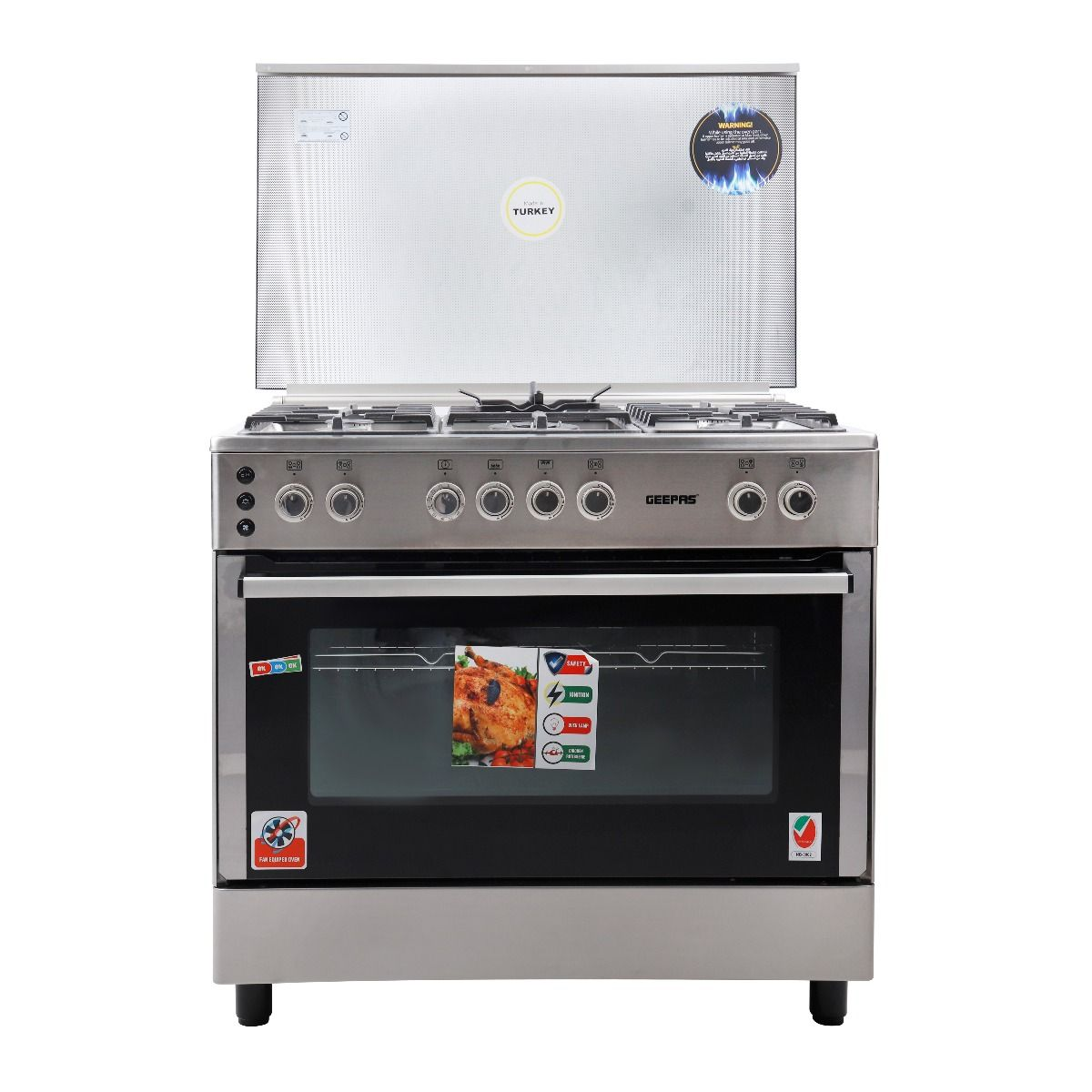 90x60 Cooking Range Geepas GCR9077FTCST