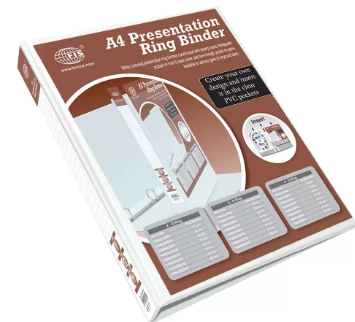 FIS Presentation Binder 2D Ring, A4 Size, 35mm Ring Size, 1.75 Inch Spine Colonne - FSBD235DPB