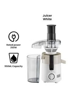 Juice Extractor with Large Feeding Chute 950.0 ml 250.0 W JE250-B5 White