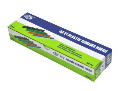 FIS Binding Rings (Plastic) - 6 mm, Box of 100 pieces (White Color)