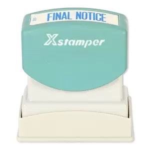 Artline X-Stamper "FINAL NOTICE" for Office Business Supplies, Ink Blue - ARXTCXB1014