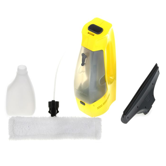 Geepas GWC63017UK Window Vacuum Cleaner - Ideal For Kitchen Windows, Windscreens, Tiles, Mirrors & Bathroom Showers With Rechargeable Lithium Battery | Includes Spray Bottle - 2 Year Warranty