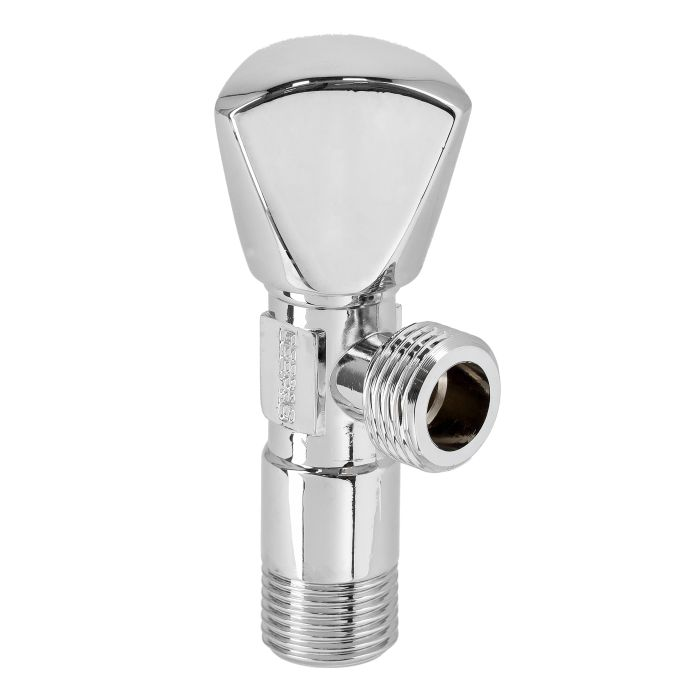 Angle Valve, Quality Solid Metal Construction, GSW61113 - Solid Knob, Durable High Quality Ceramic Cartridge,1 Year Warranty, Single Lever Mixer, G1/2-Connection, Chrome Plated, Non-Ferritic