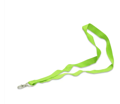 Pack of 50 Pieces Flat Lanyard Badge Holder With Hook 2X90cm Green - FSNA05-2CM