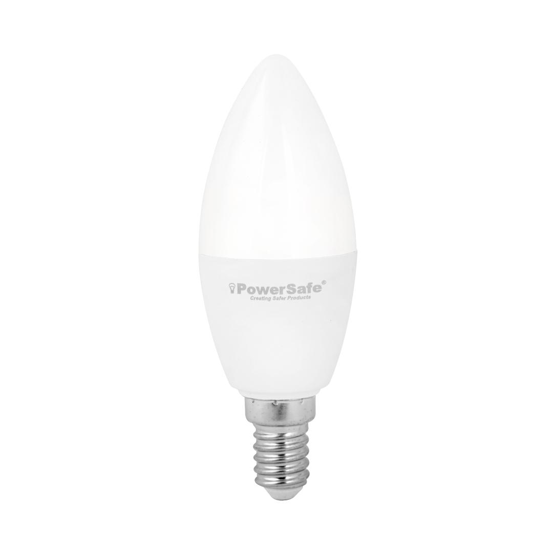 PowerSafe brand 5W LED Candle Bulb E14 – Day Light