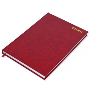 FIS Diary 2024 (English) Maroon, A4 - FSDI41E24MR